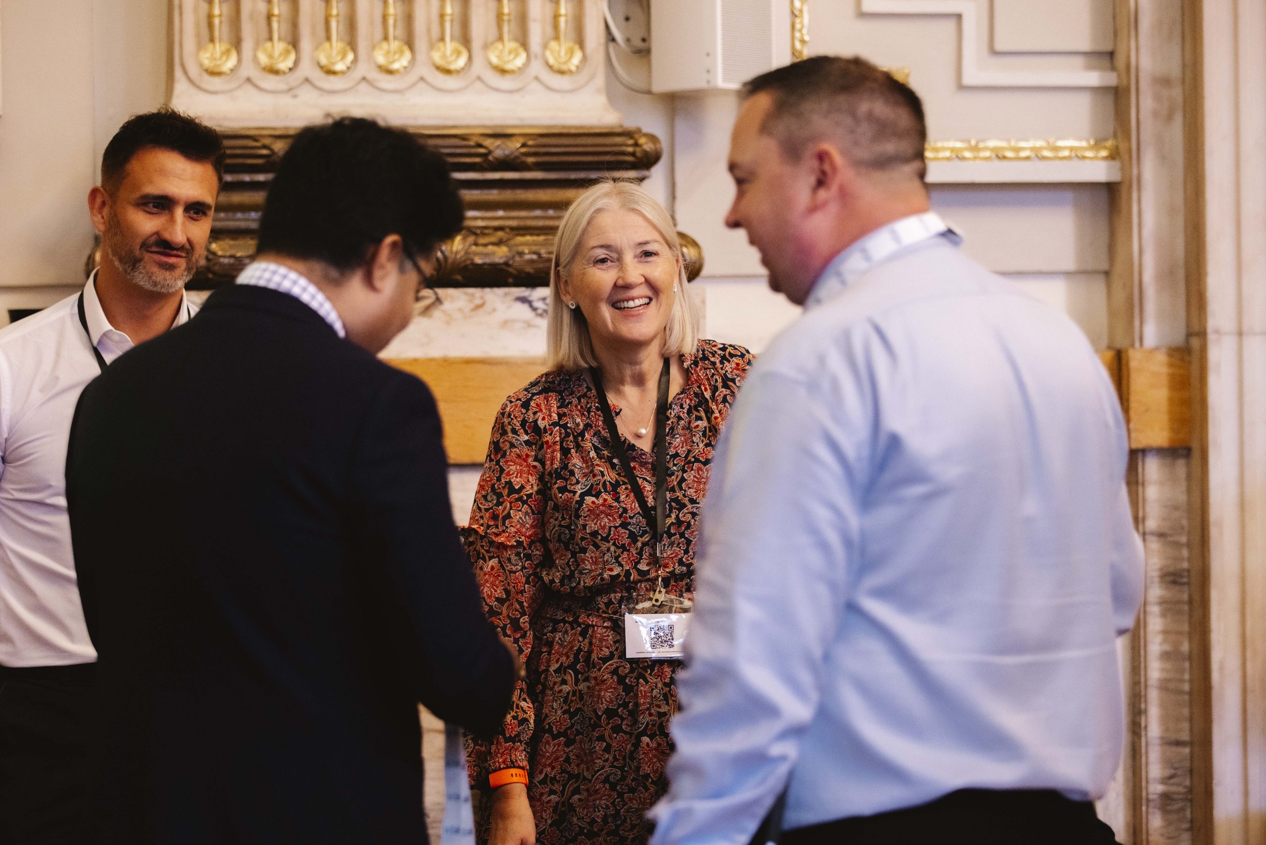 Conference delegate discussion